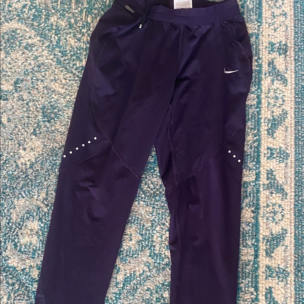 XS Fleece lines Nike leggings- purple